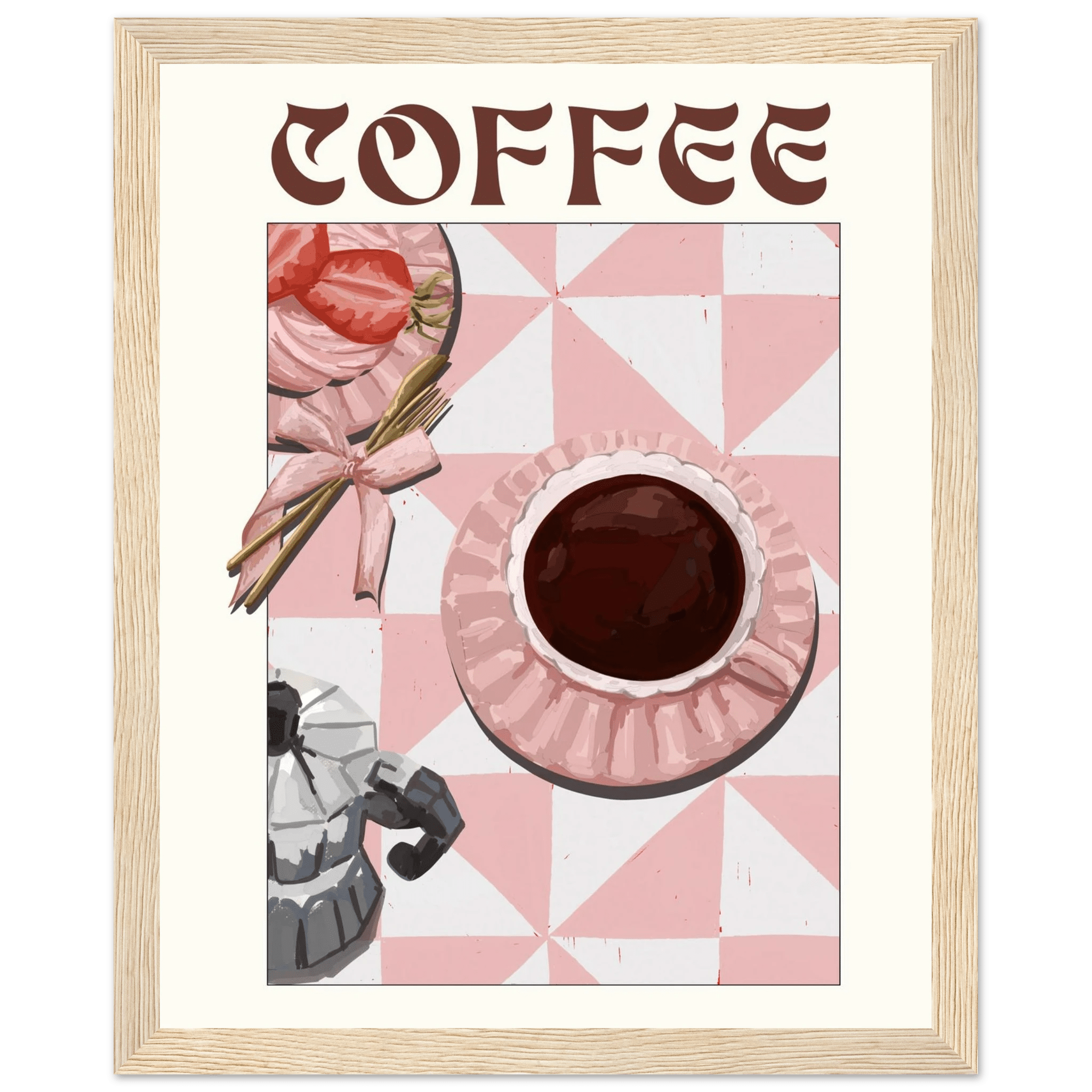 Coffee Poster – Cozy Breakfast Kitchen Wall Art Print (Digital & Printed Options) - Evergreen Posters