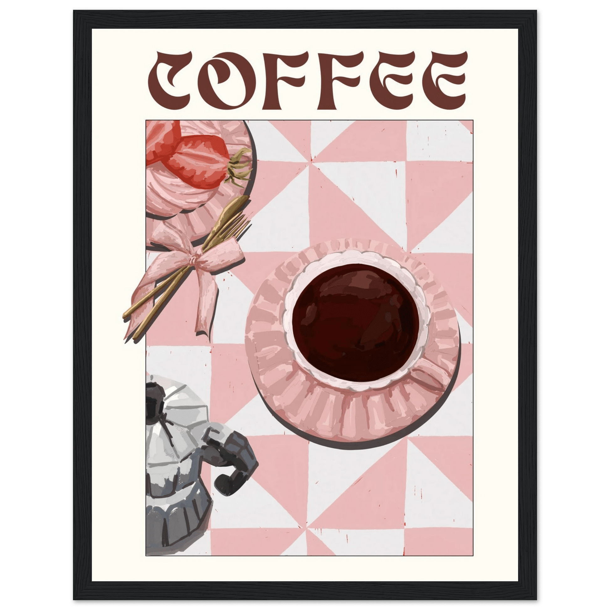 Coffee Poster – Cozy Breakfast Kitchen Wall Art Print (Digital & Printed Options) - Evergreen Posters