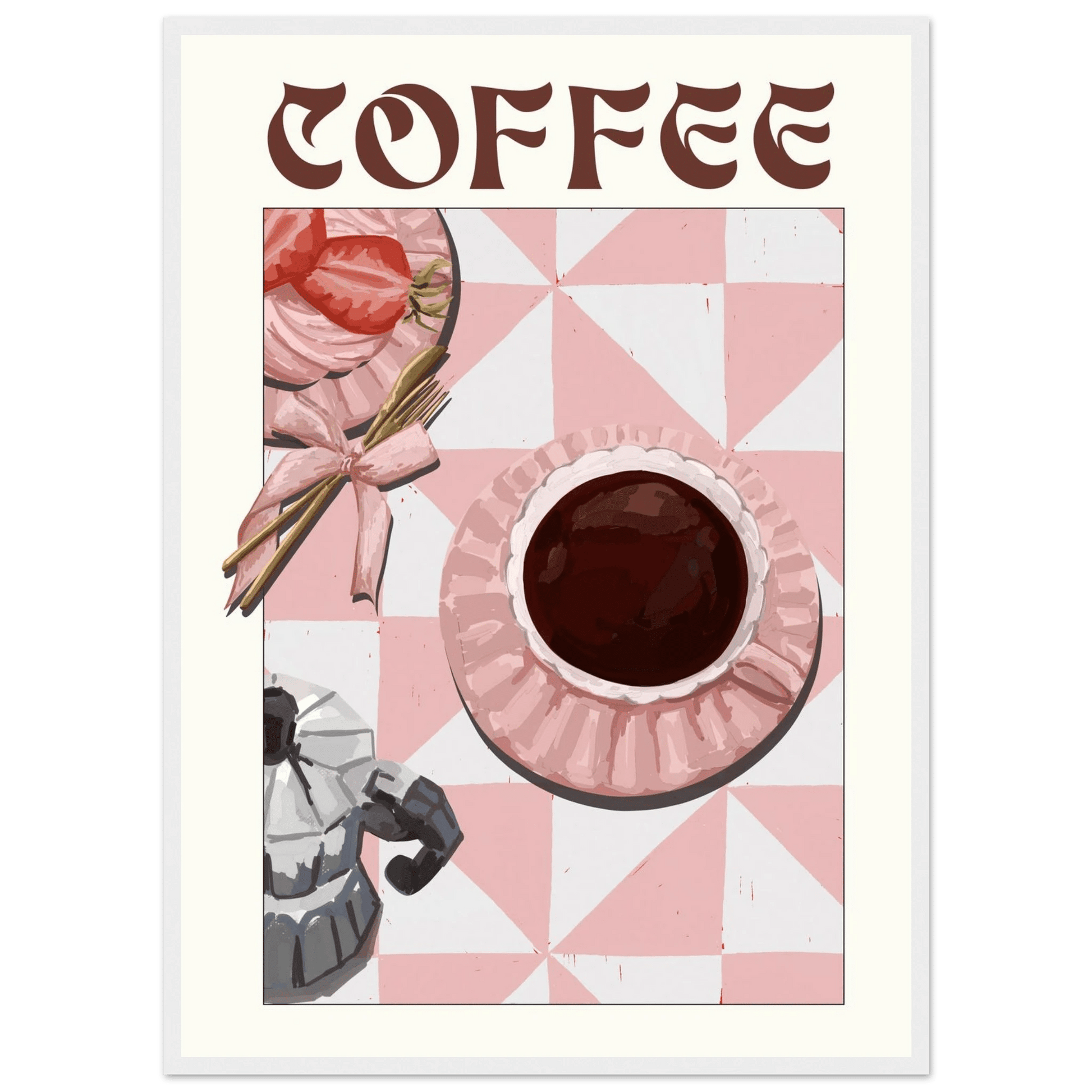 Coffee Poster – Cozy Breakfast Kitchen Wall Art Print (Digital & Printed Options) - Evergreen Posters