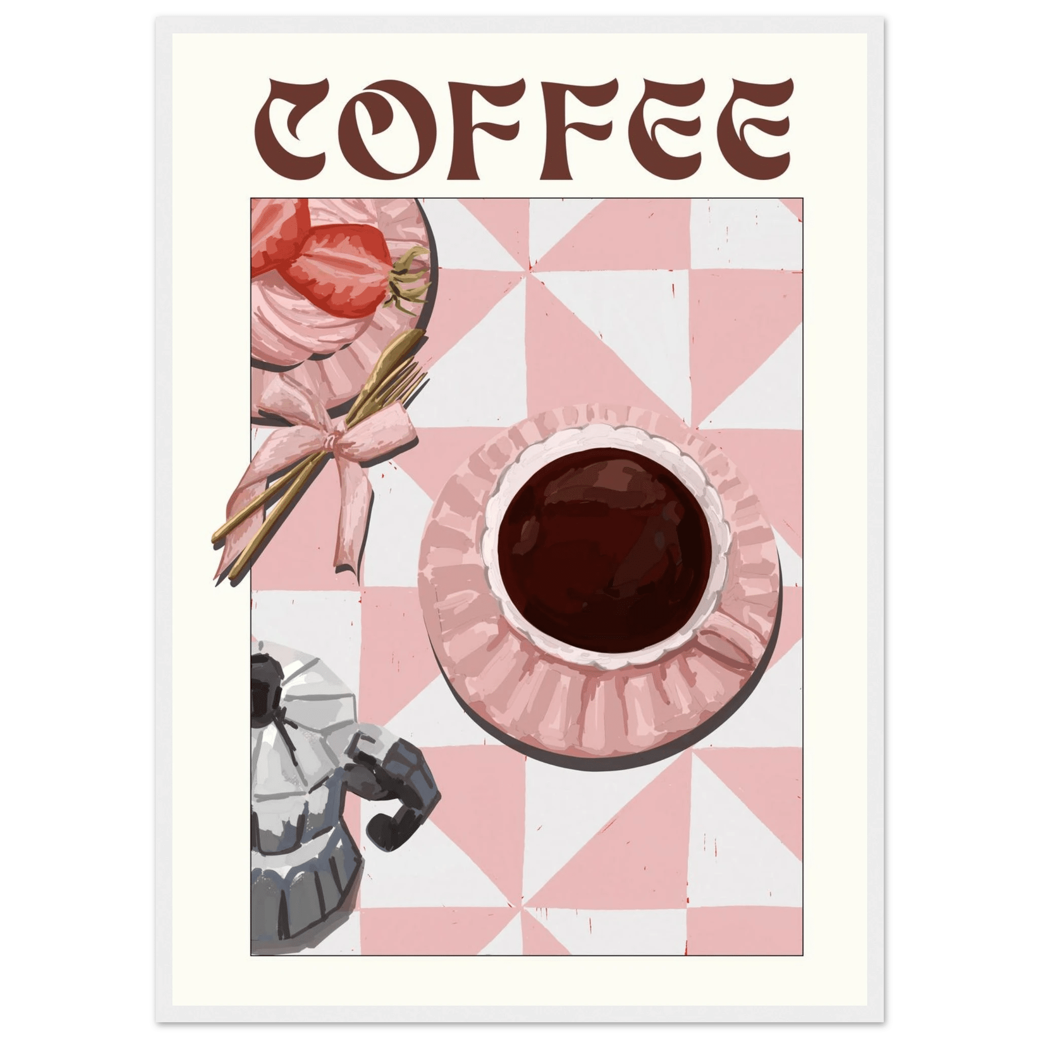 Coffee Poster – Cozy Breakfast Kitchen Wall Art Print (Digital & Printed Options) - Evergreen Posters