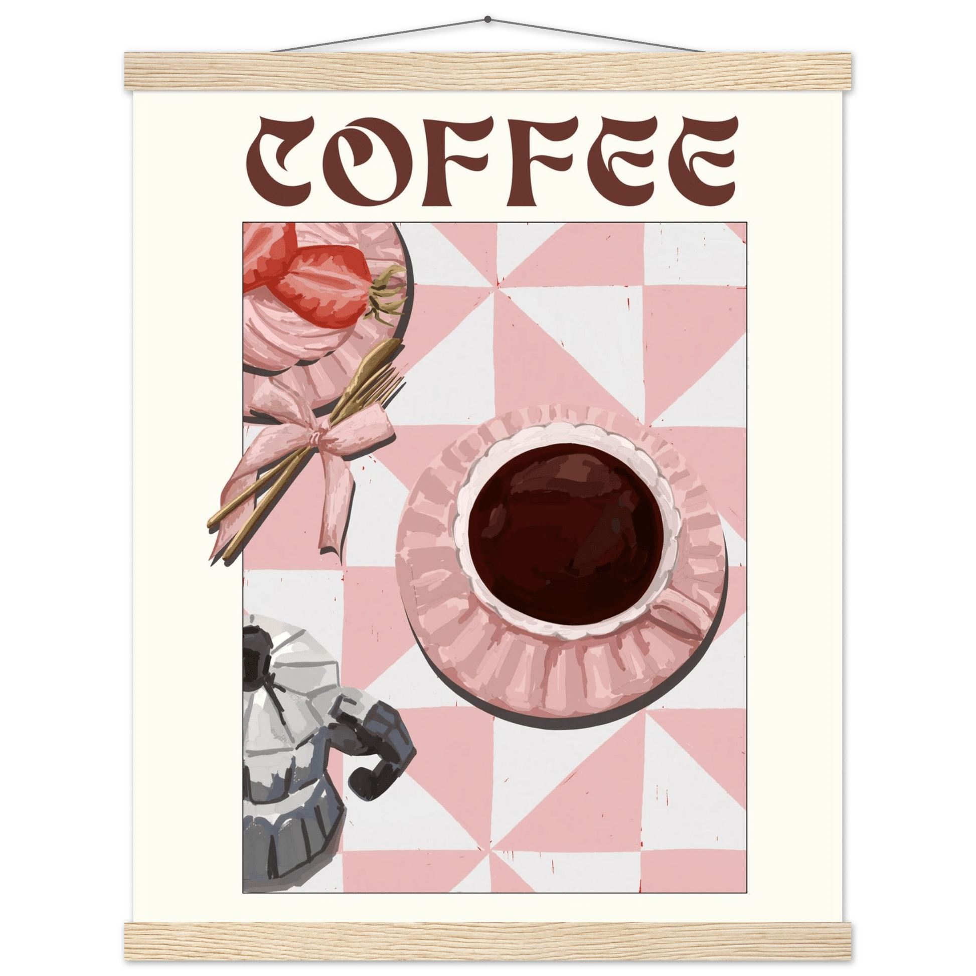 Coffee Poster – Cozy Breakfast Kitchen Wall Art Print (Digital & Printed Options) - Evergreen Posters