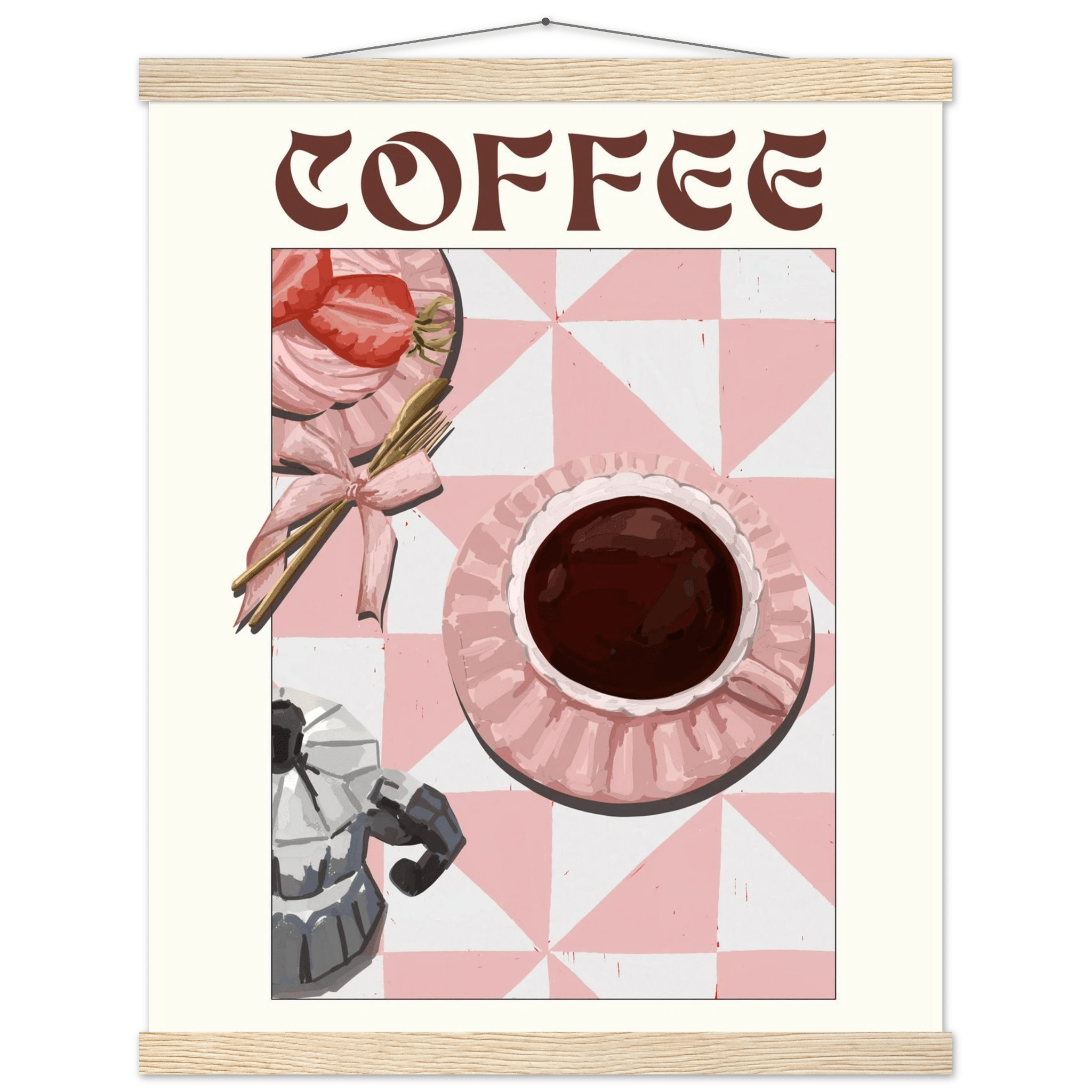 Coffee Poster – Cozy Breakfast Kitchen Wall Art Print (Digital & Printed Options) - Evergreen Posters