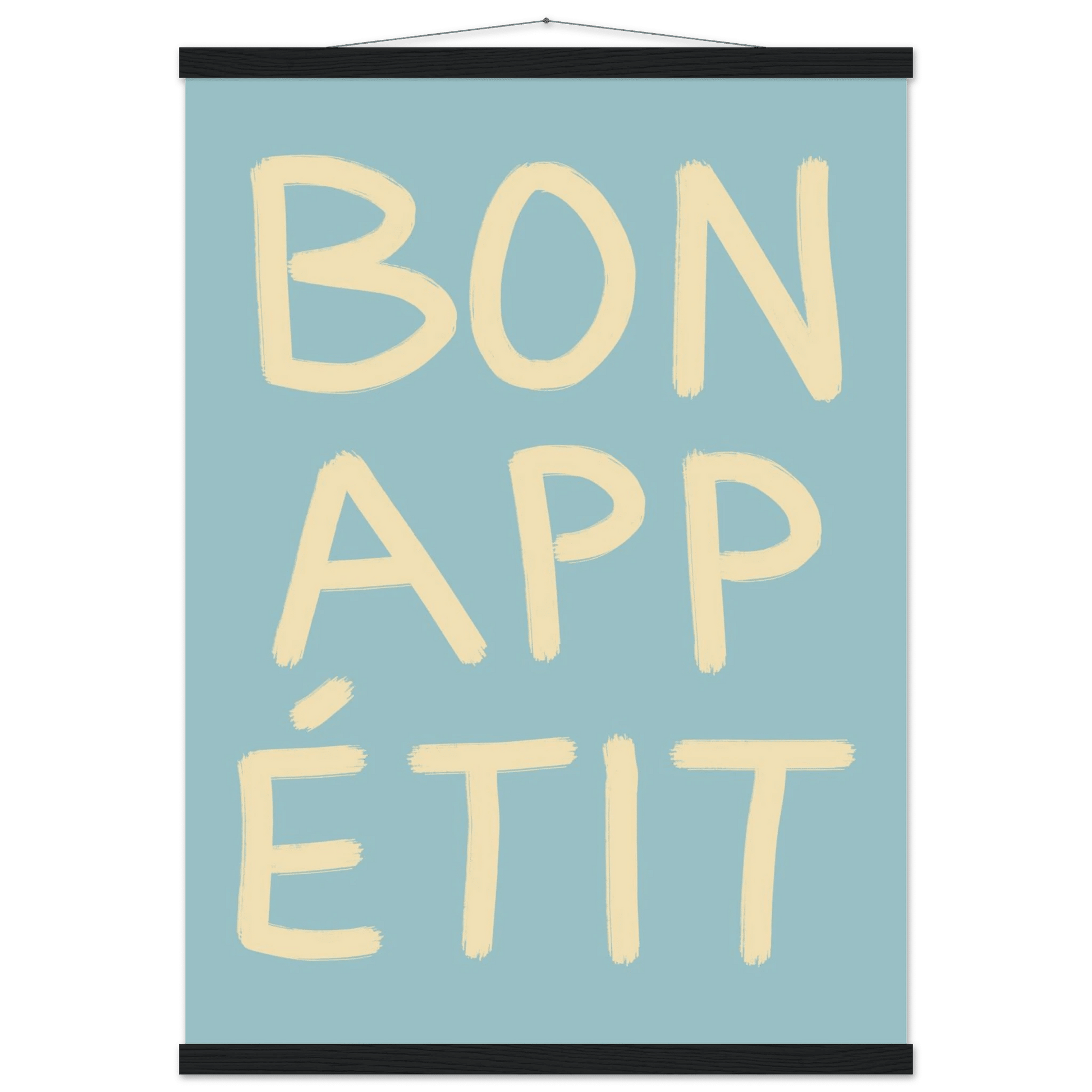 Bon Appétit Kitchen Poster | French Typography Wall Art | Retro Dining Room Print Decor - Evergreen Posters