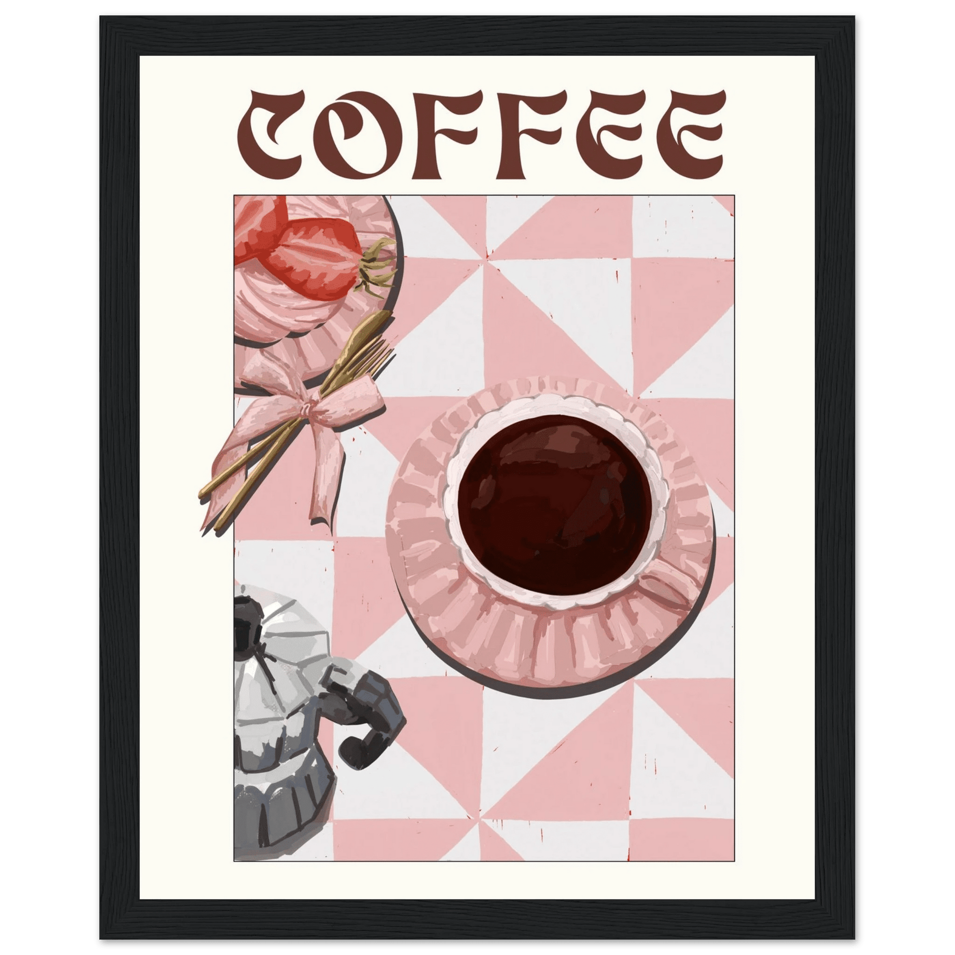 Coffee Poster – Cozy Breakfast Kitchen Wall Art Print (Digital & Printed Options) - Evergreen Posters