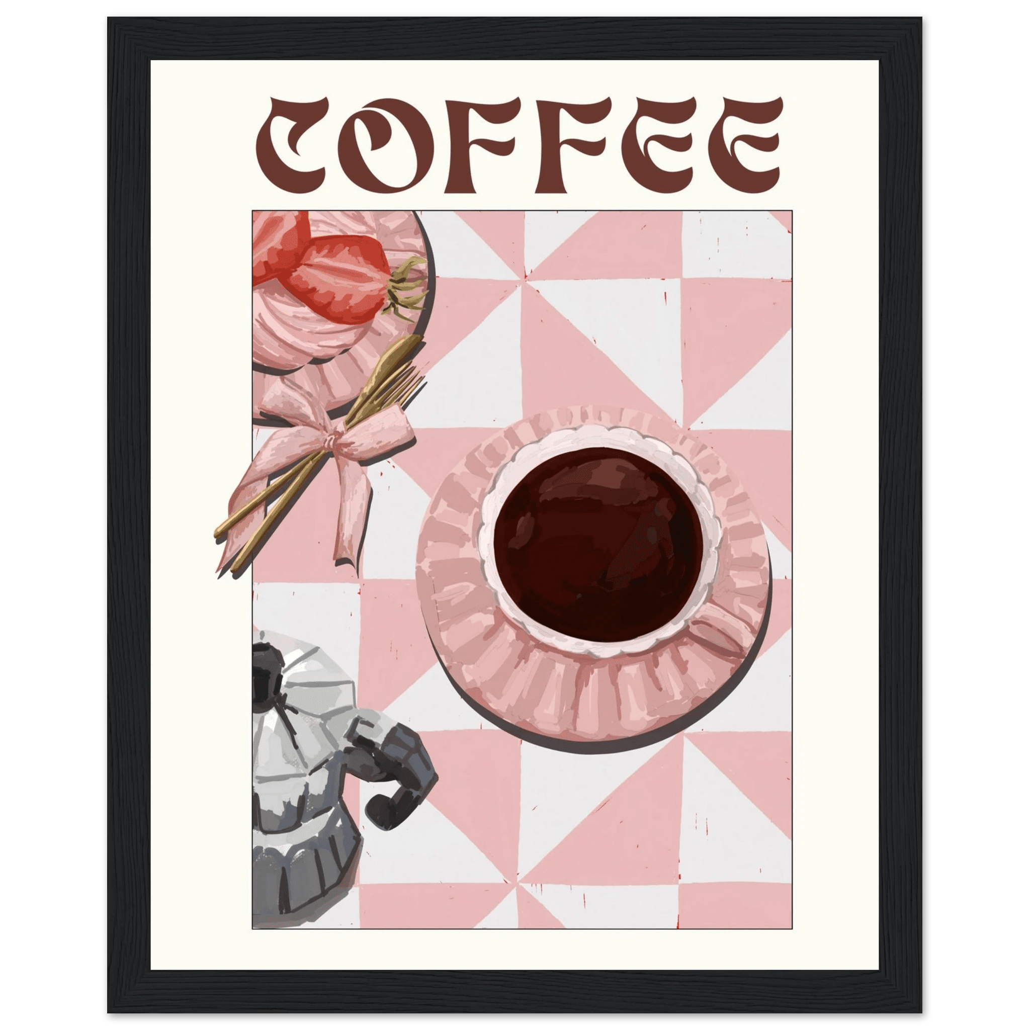 Coffee Poster – Cozy Breakfast Kitchen Wall Art Print (Digital & Printed Options) - Evergreen Posters