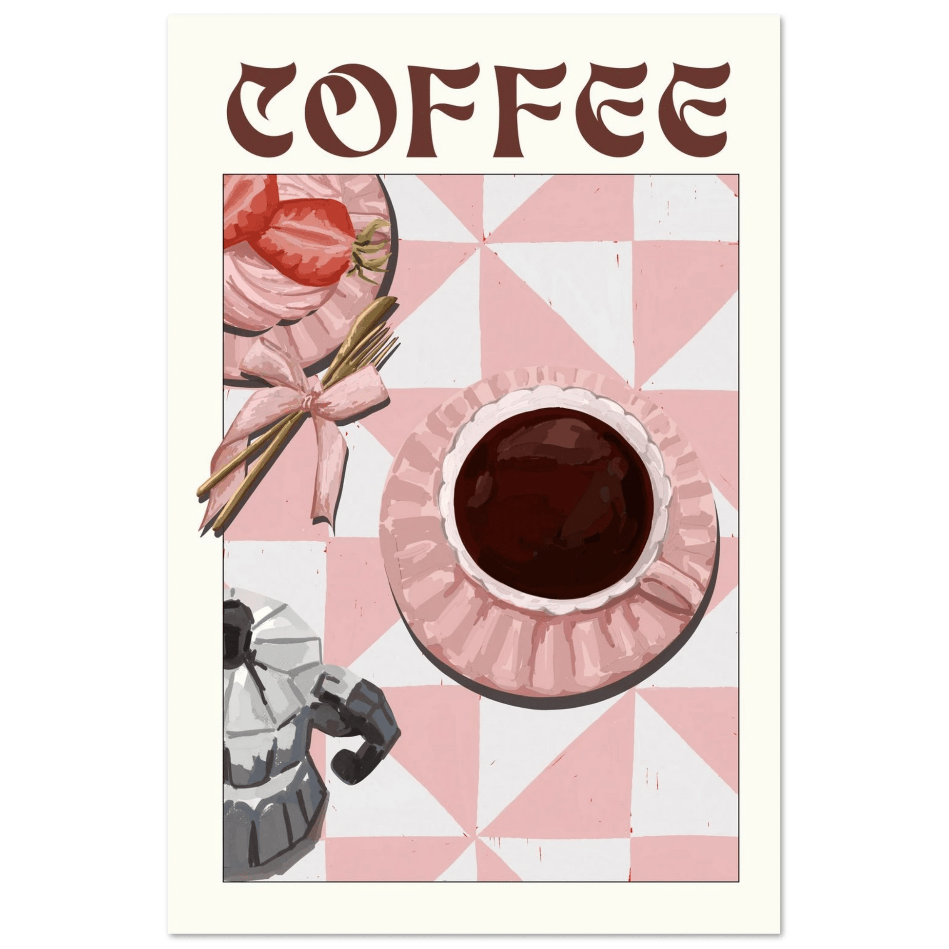 Coffee Poster – Cozy Breakfast Kitchen Wall Art Print (Digital & Printed Options) - Evergreen Posters