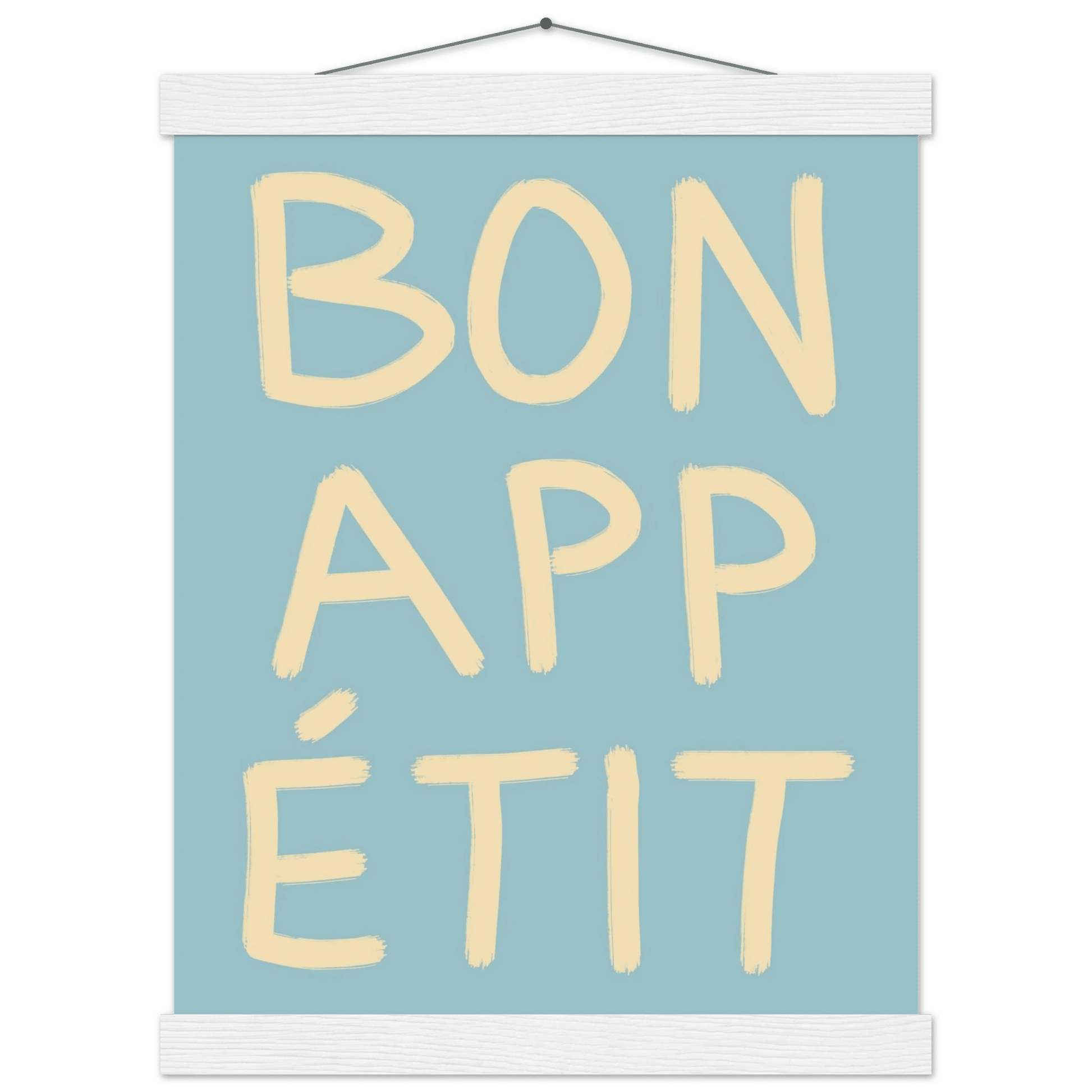 Bon Appétit Kitchen Poster | French Typography Wall Art | Retro Dining Room Print Decor - Evergreen Posters