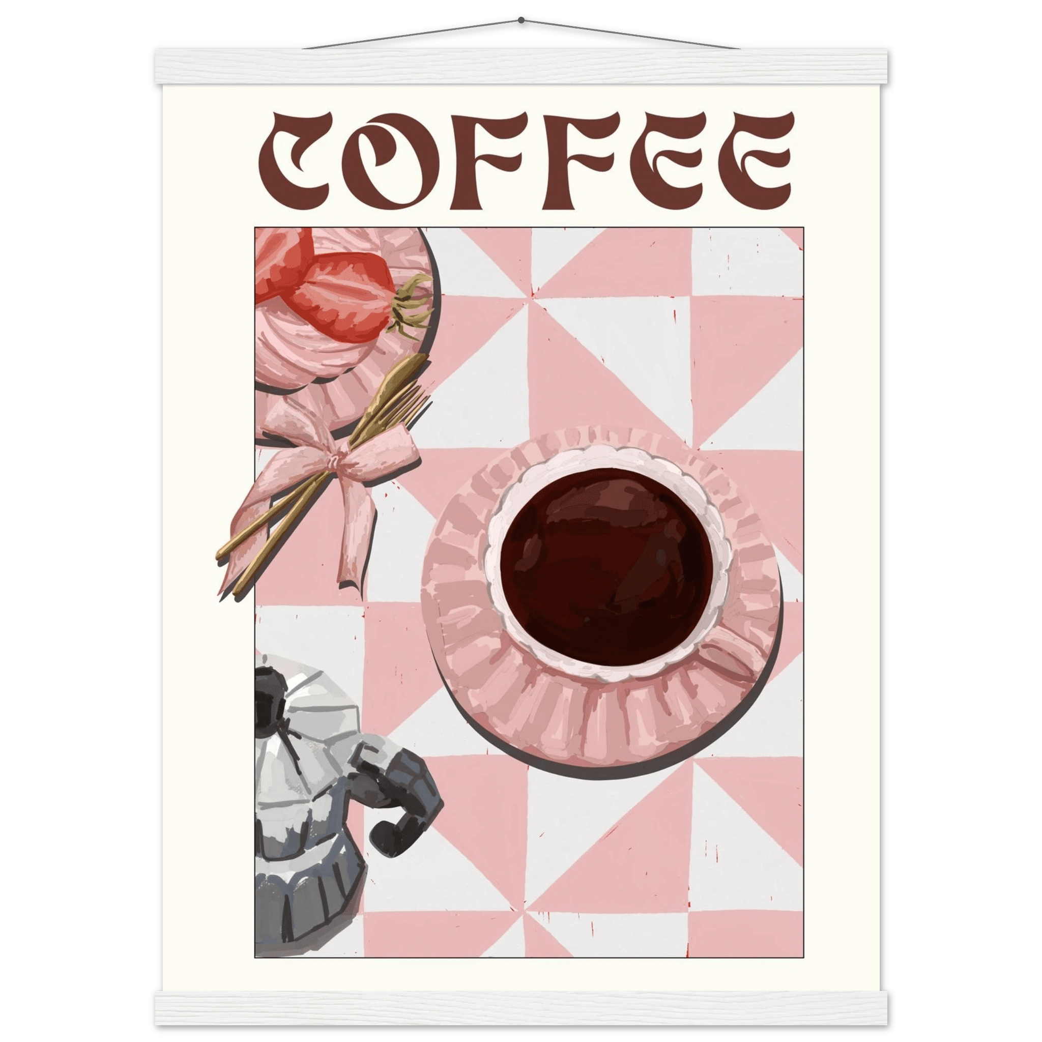 Coffee Poster – Cozy Breakfast Kitchen Wall Art Print (Digital & Printed Options) - Evergreen Posters
