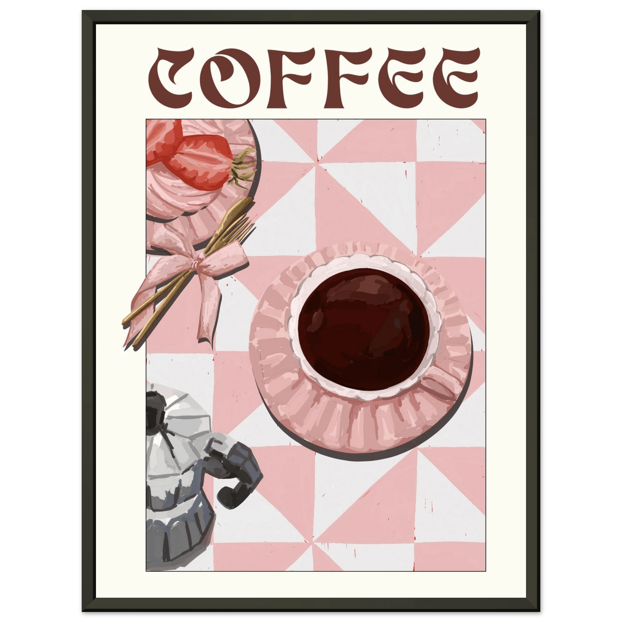Coffee Poster – Cozy Breakfast Kitchen Wall Art Print (Digital & Printed Options) - Evergreen Posters