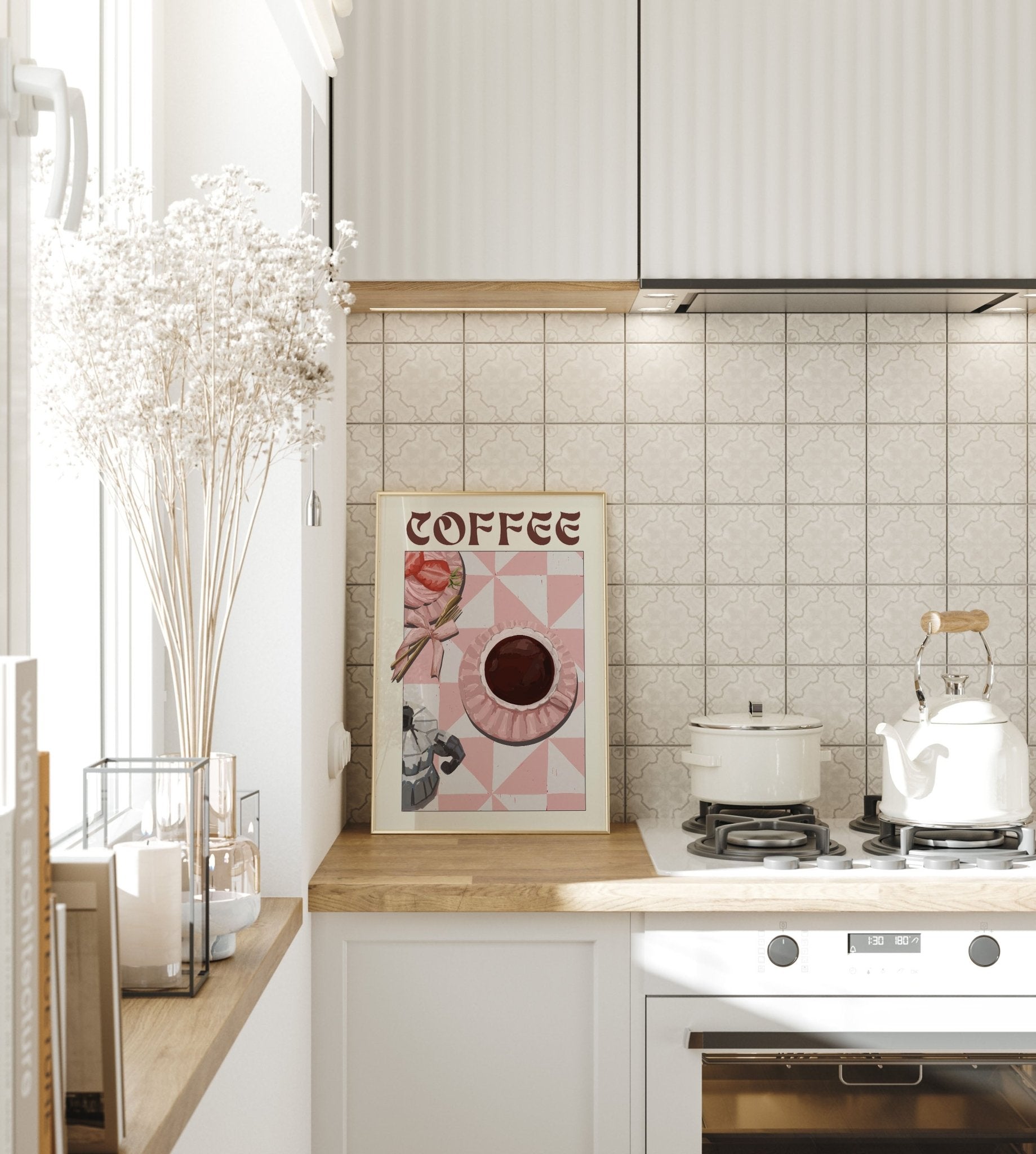 Coffee Poster – Cozy Breakfast Kitchen Wall Art Print (Digital & Printed Options) - Evergreen Posters