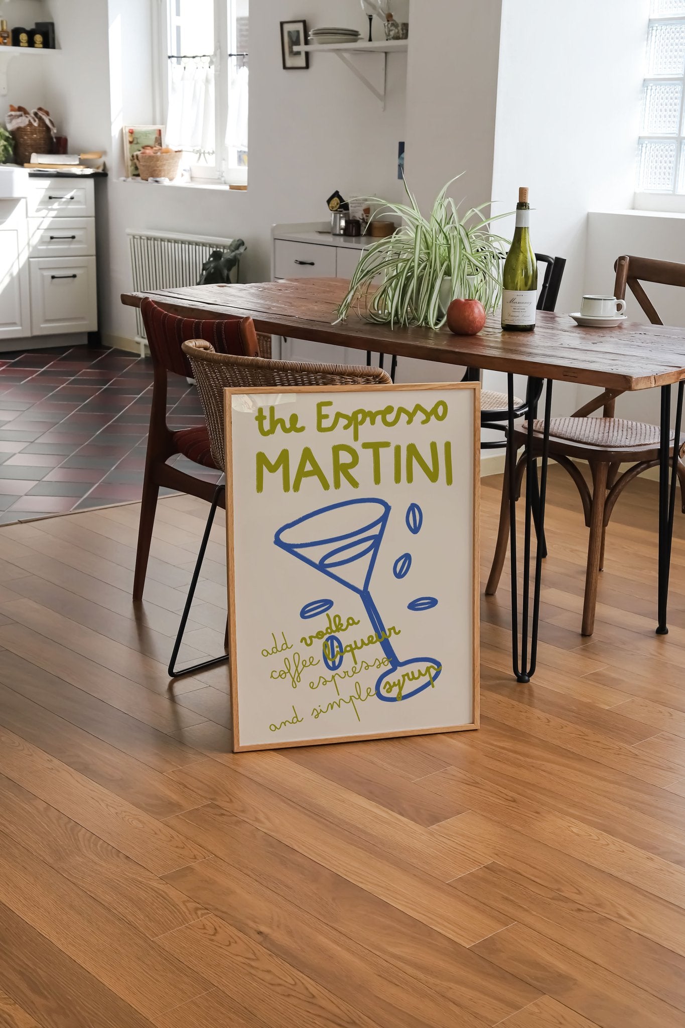 Espresso Martini Print | Cocktail Recipe Wall Art | Kitchen Bar Poster - Evergreen Posters
