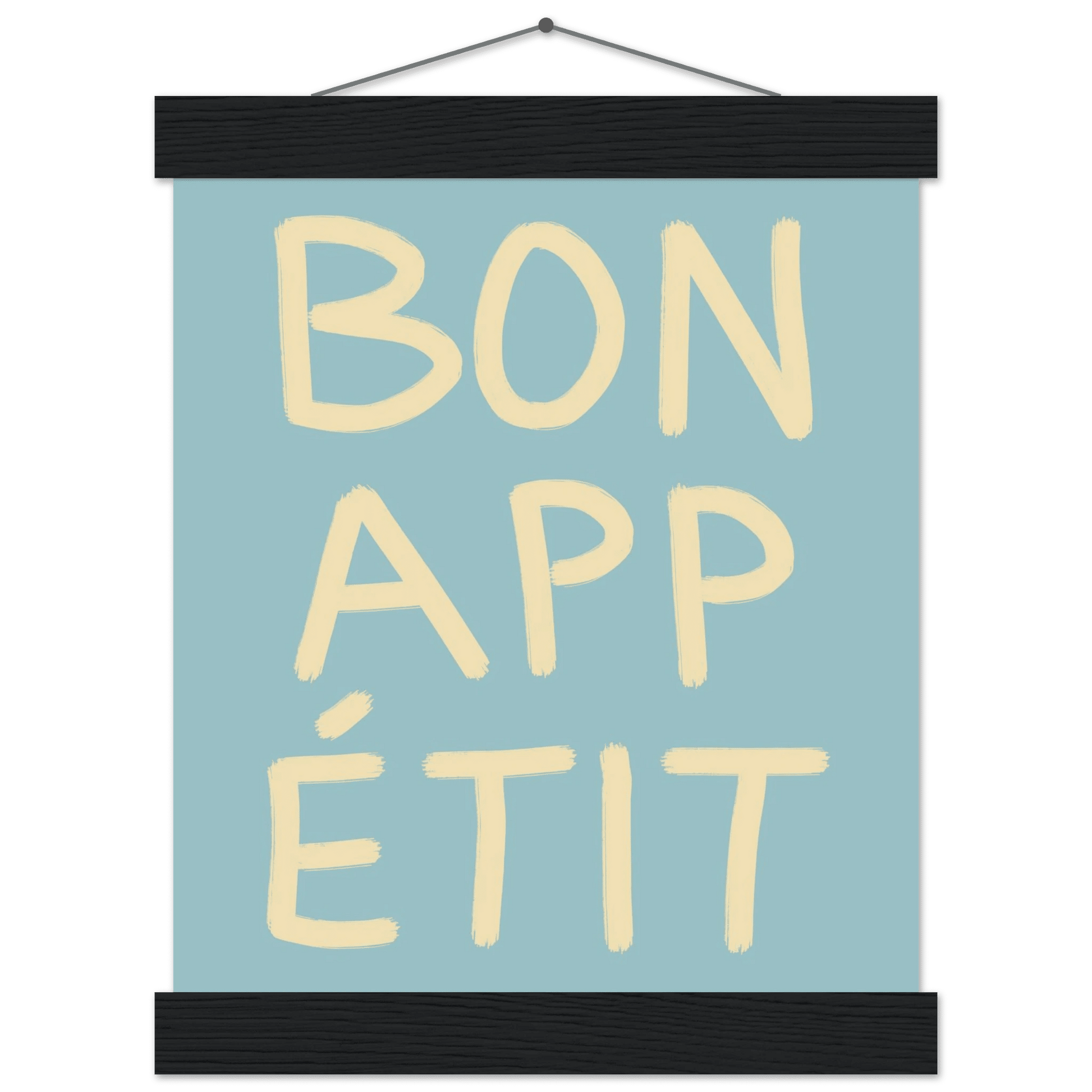 Bon Appétit Kitchen Poster | French Typography Wall Art | Retro Dining Room Print Decor - Evergreen Posters