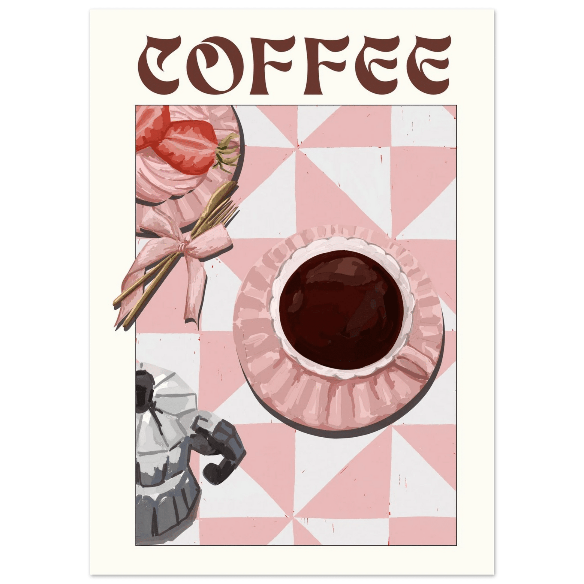 Coffee Poster – Cozy Breakfast Kitchen Wall Art Print (Digital & Printed Options) - Evergreen Posters