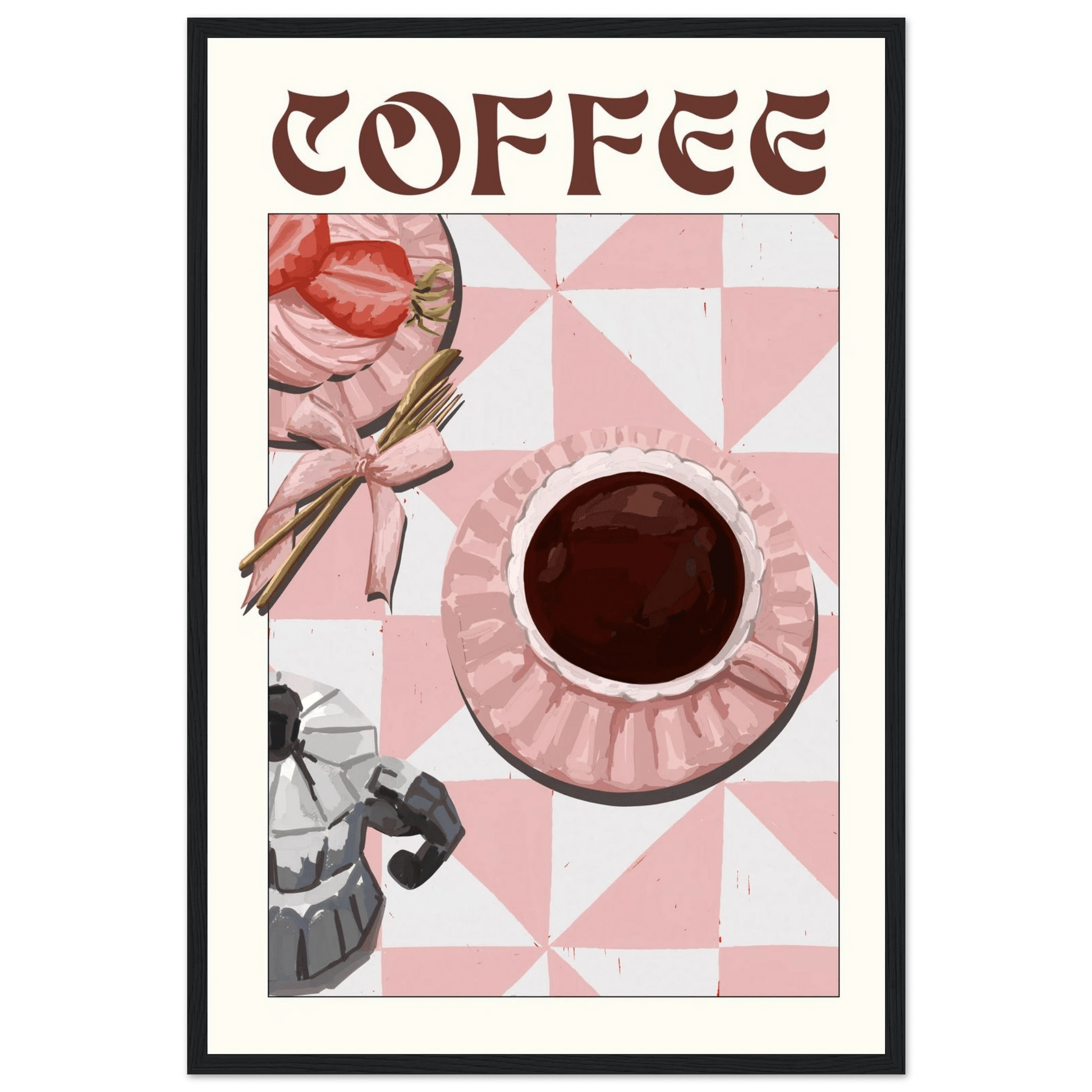 Coffee Poster – Cozy Breakfast Kitchen Wall Art Print (Digital & Printed Options) - Evergreen Posters