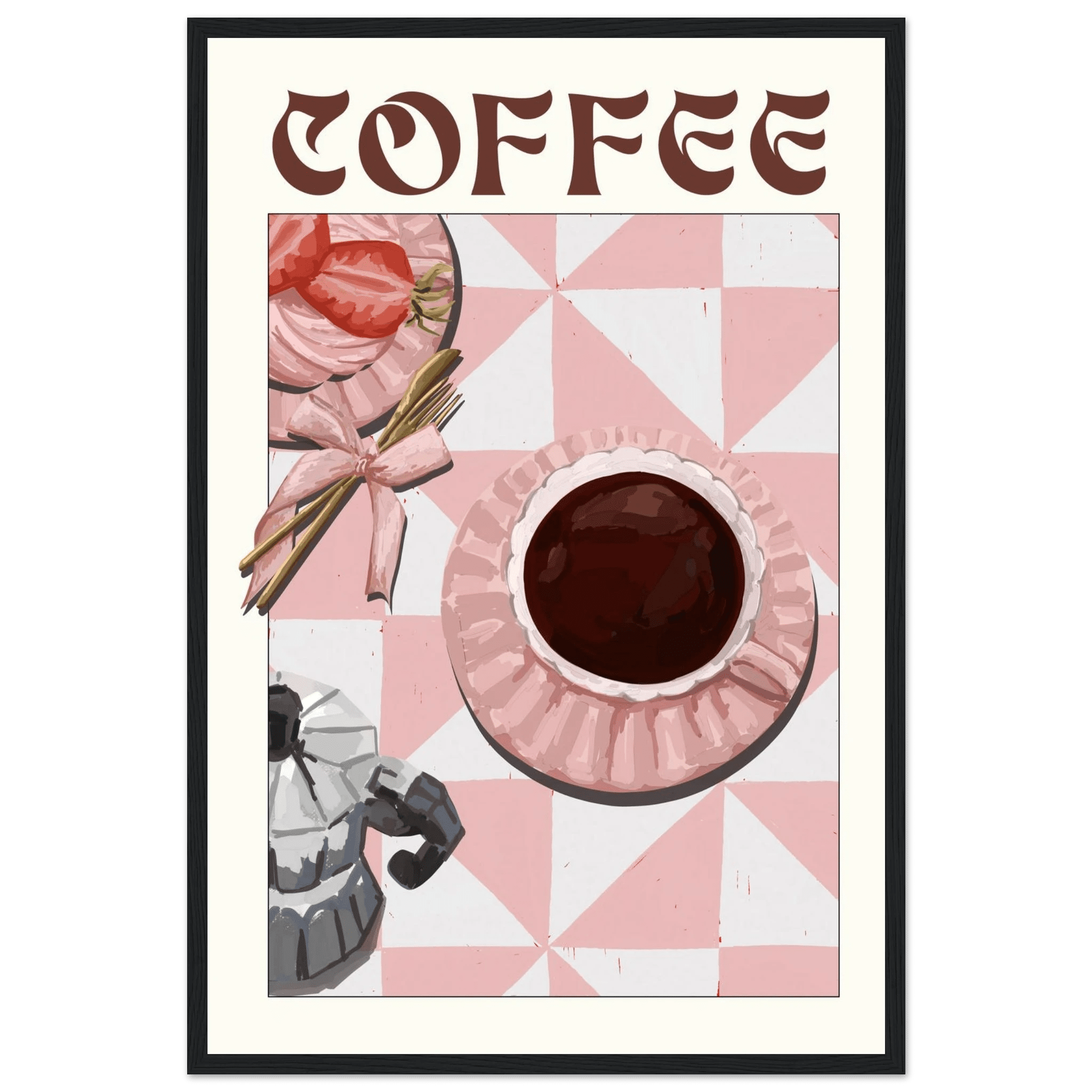 Coffee Poster – Cozy Breakfast Kitchen Wall Art Print (Digital & Printed Options) - Evergreen Posters