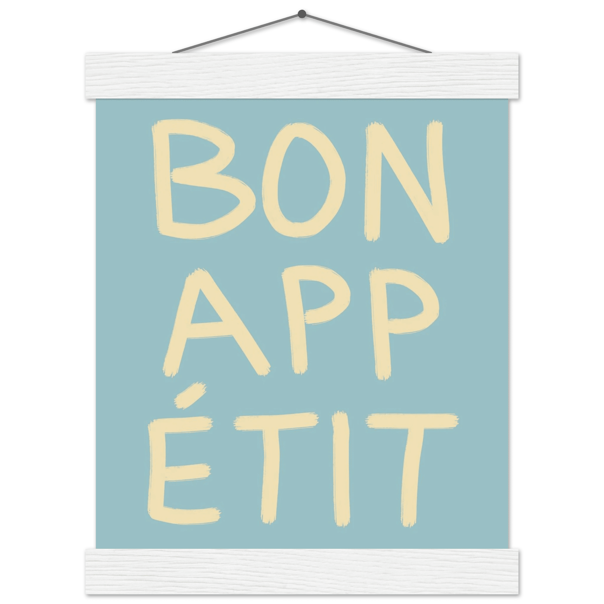 Bon Appétit Kitchen Poster | French Typography Wall Art | Retro Dining Room Print Decor - Evergreen Posters