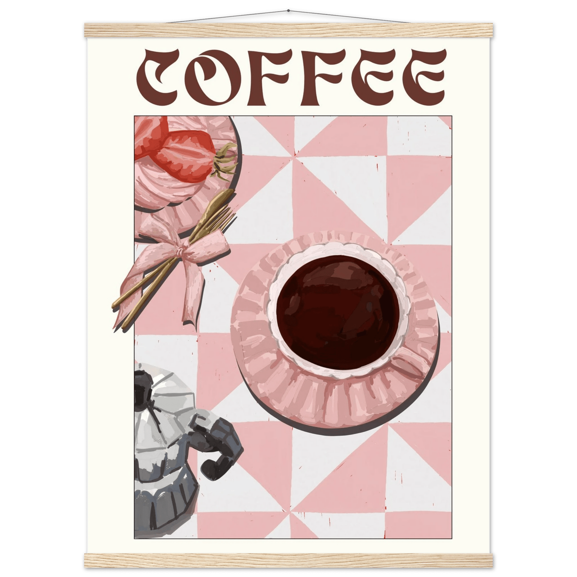 Coffee Poster – Cozy Breakfast Kitchen Wall Art Print (Digital & Printed Options) - Evergreen Posters